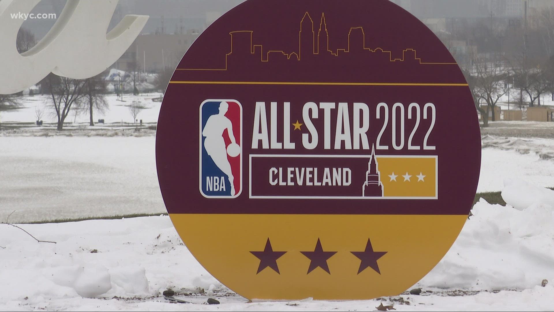Script Cleveland Signs Now Feature 2022 NBA All Star Game Logo