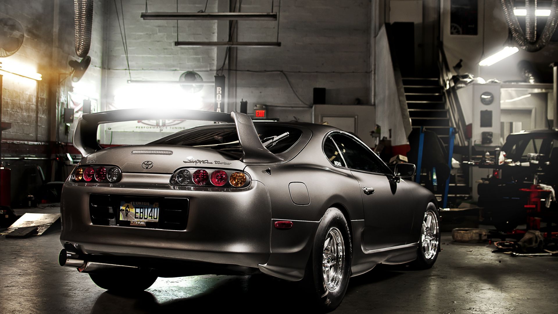 Rear view, garage, toyota supra wallpaper, HD image, picture, background, a8ac4d