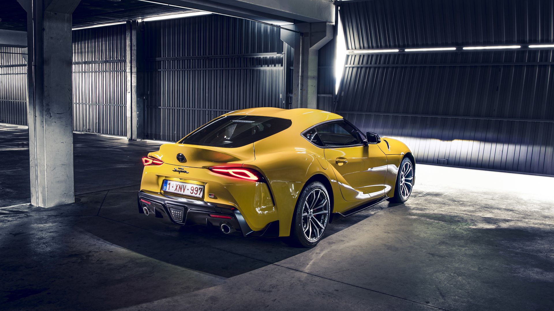Toyota Supra, Sport Car, Rear View Wallpaper, HD Image, Picture, Background, 0d8c61