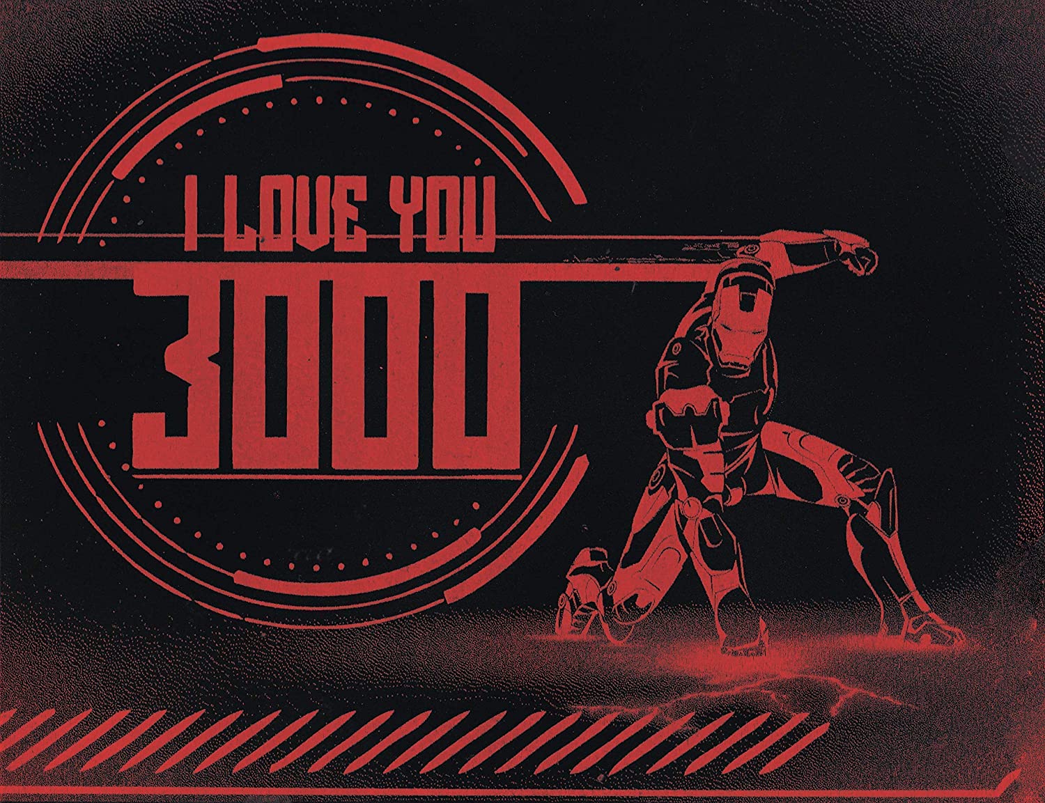 I Love You 3000 Iron Man Poster, Handmade Products