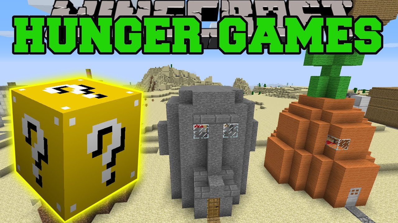 Minecraft: BIKINI BOTTOM HUNGER GAMES Block Mod Mini Game