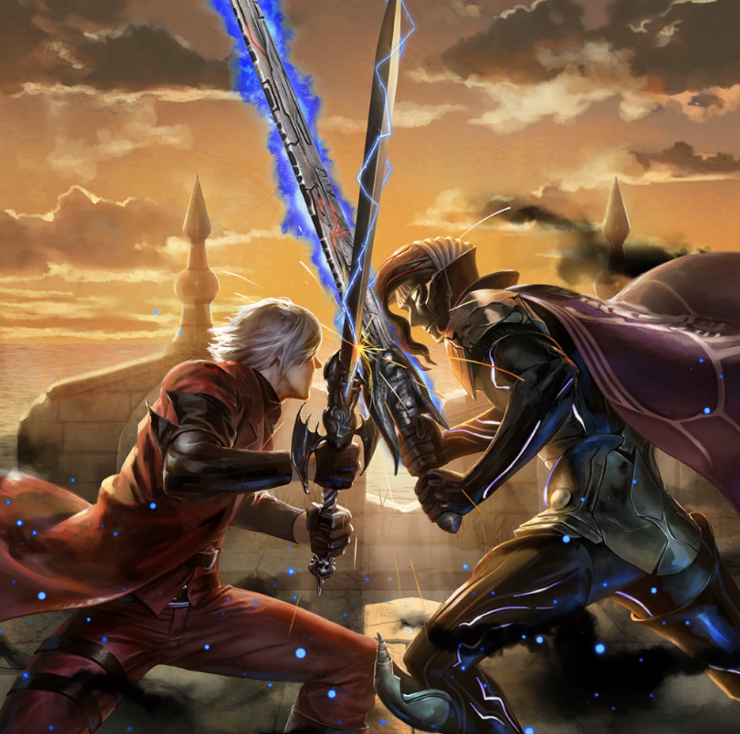 dante vs nelo angelo May Cry 1 Wallpaper