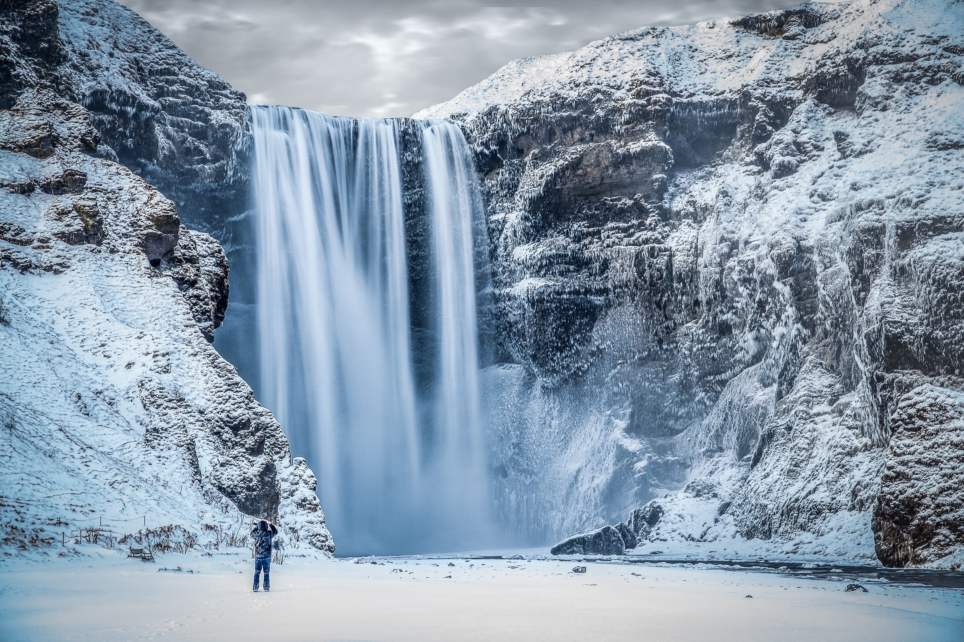 Skogafoss, Waterfall, Arctic, Nature Wallpaper HD / Desktop and Mobile Background