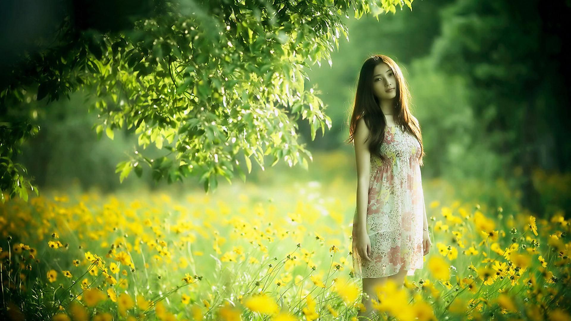 Woman Beautiful Nature Wallpaper Free Woman Beautiful Nature Background