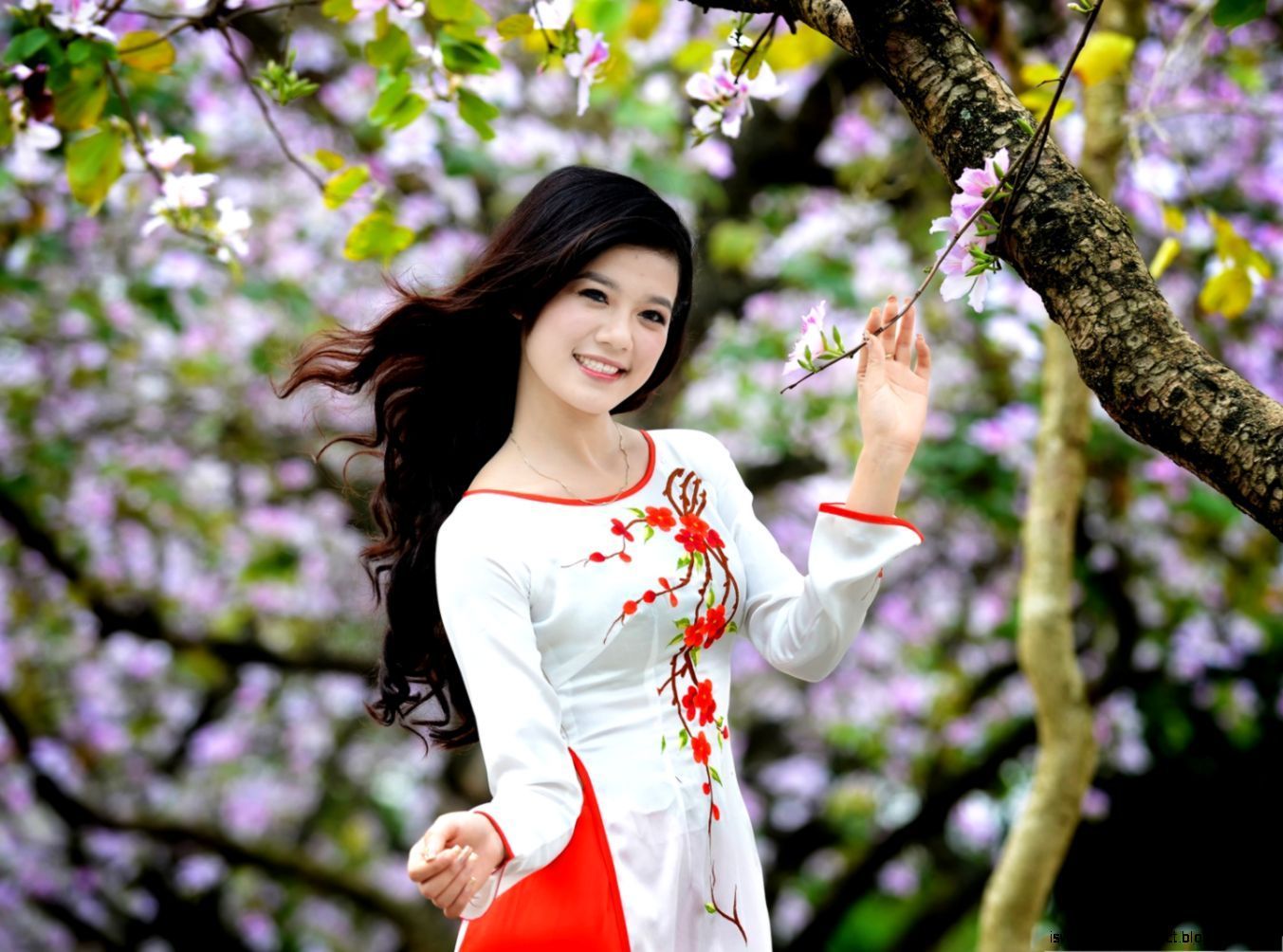 Beautiful Girl In Nature HD Wallpaper