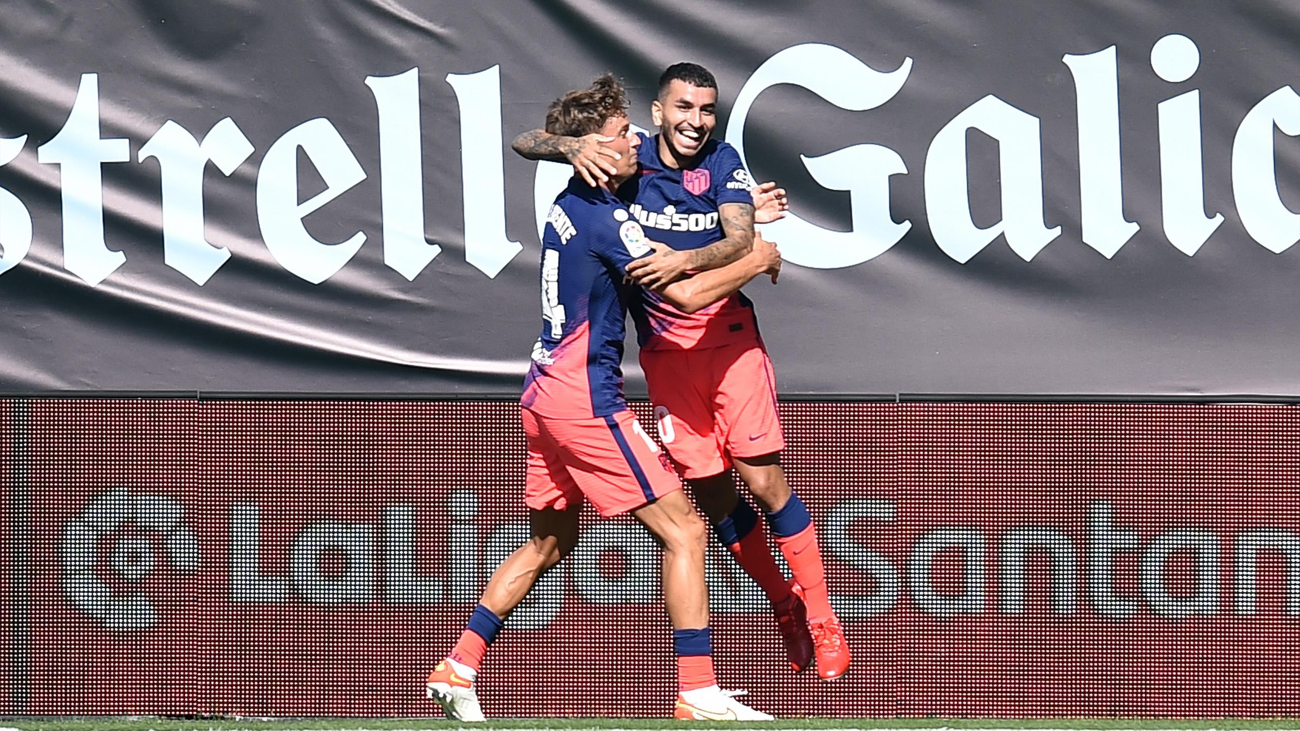 Angel Correa double earns defending Liga champions Atletico Madrid narrow win at Celta Vigo