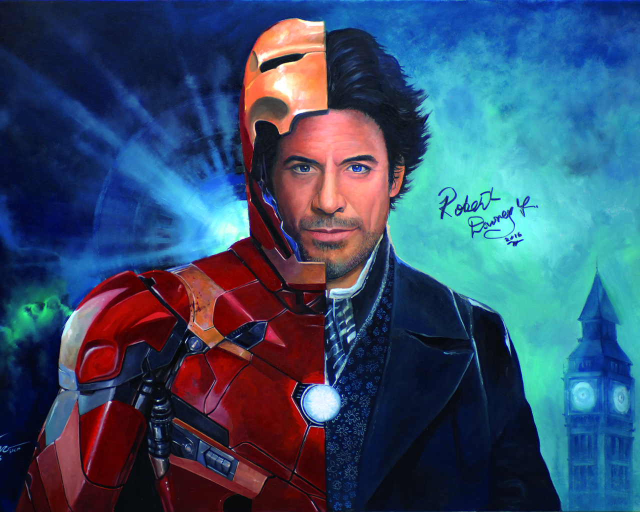 Robert Downery JR As Holmes And Iron Man Portrait 1280x1024 Resolution HD 4k Wallpaper, Image, Background, Photo and Picture