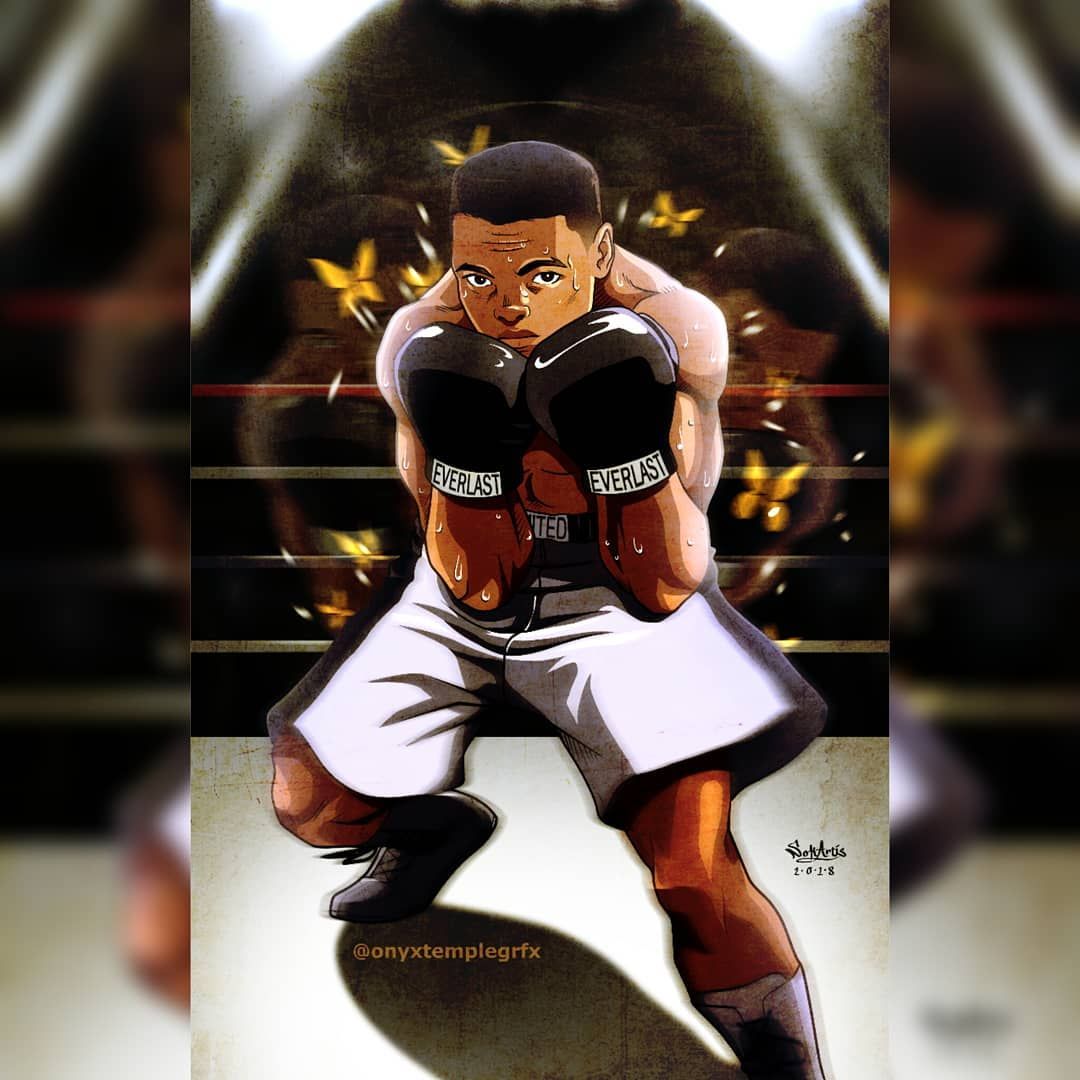 Float like a.. . #muhammadali #hajimenoippo #boxing #anime #manga #digitalart #instaart #lineart #sketch #artoftheday #mangas. Everlast, Sports drawings, Ted