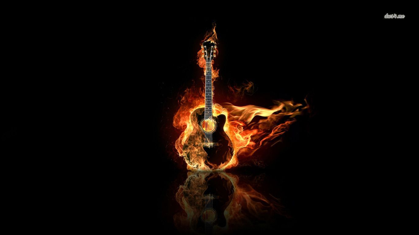 Flaming Guitar Wallpaper, HD Flaming Guitar Background on WallpaperBat