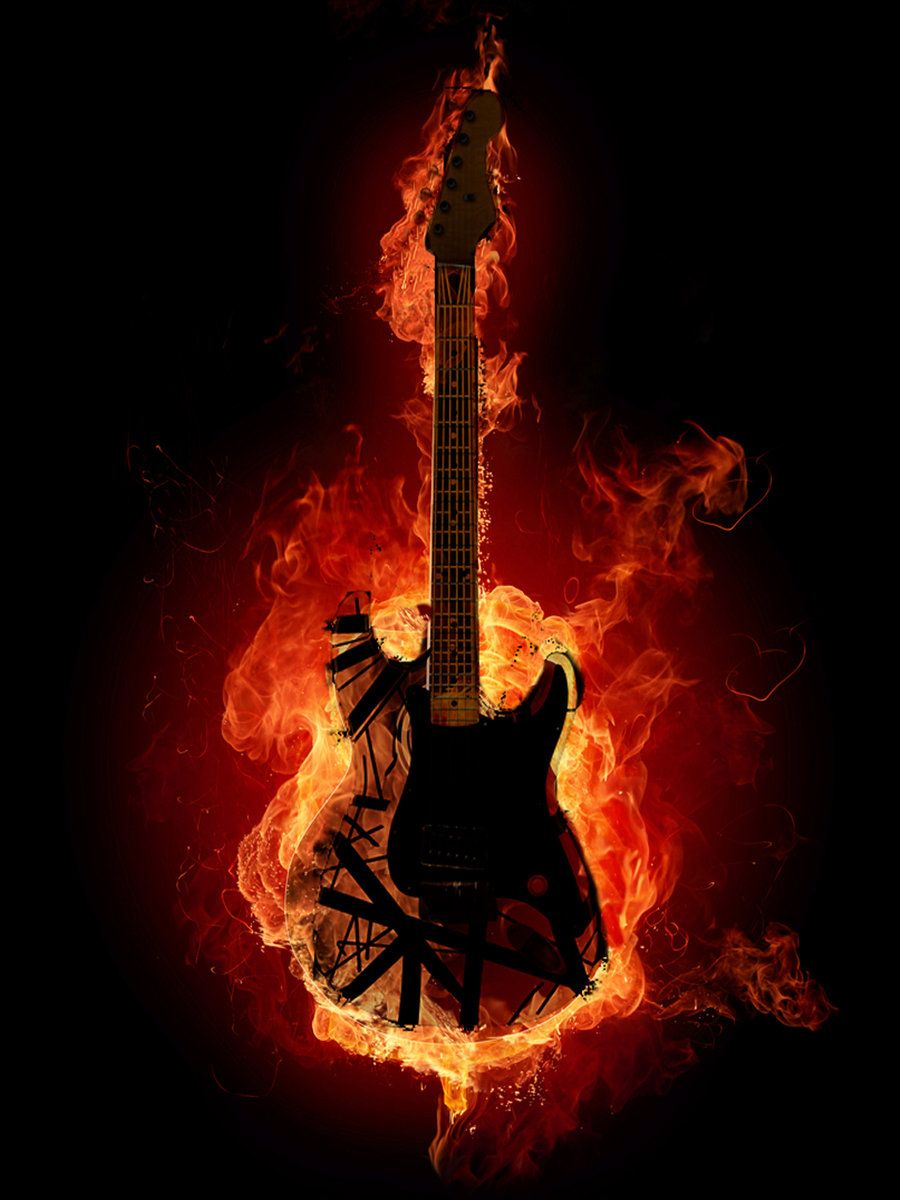Electric Guitar on Fire. Electric guitar art, Electric guitar, Guitar