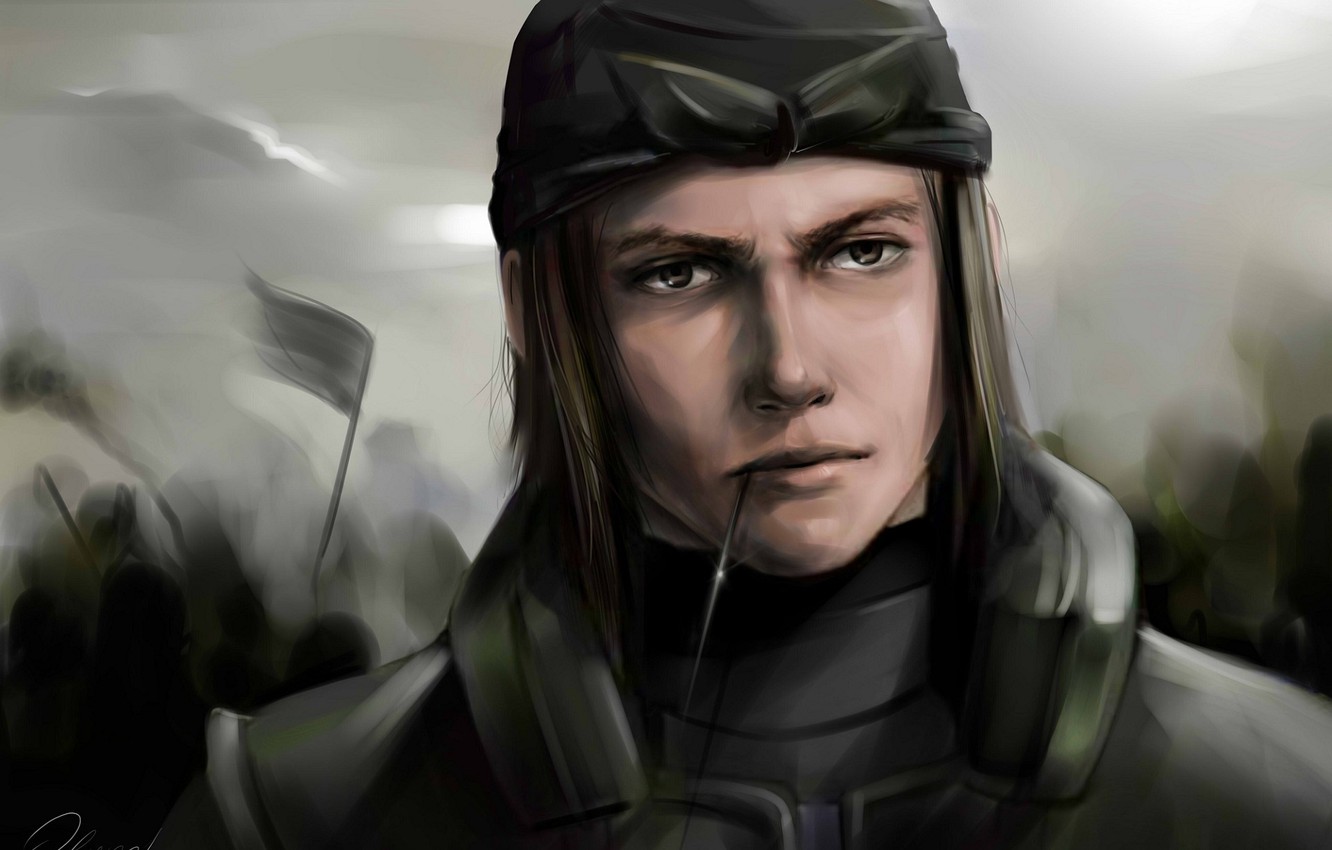 Wallpaper naruto, art, shinobi, olggah, Genma Shiranui image for desktop, section прочее