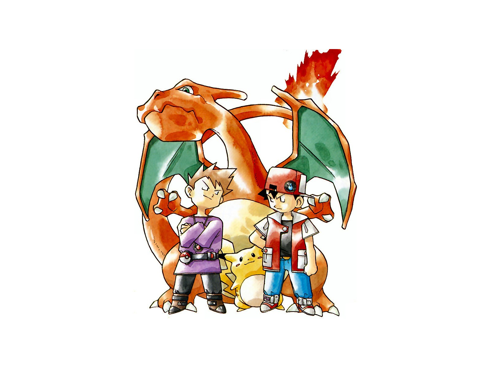 video games, Ash Ketchum, anime, Charizard, Pokémon HD Wallpaper