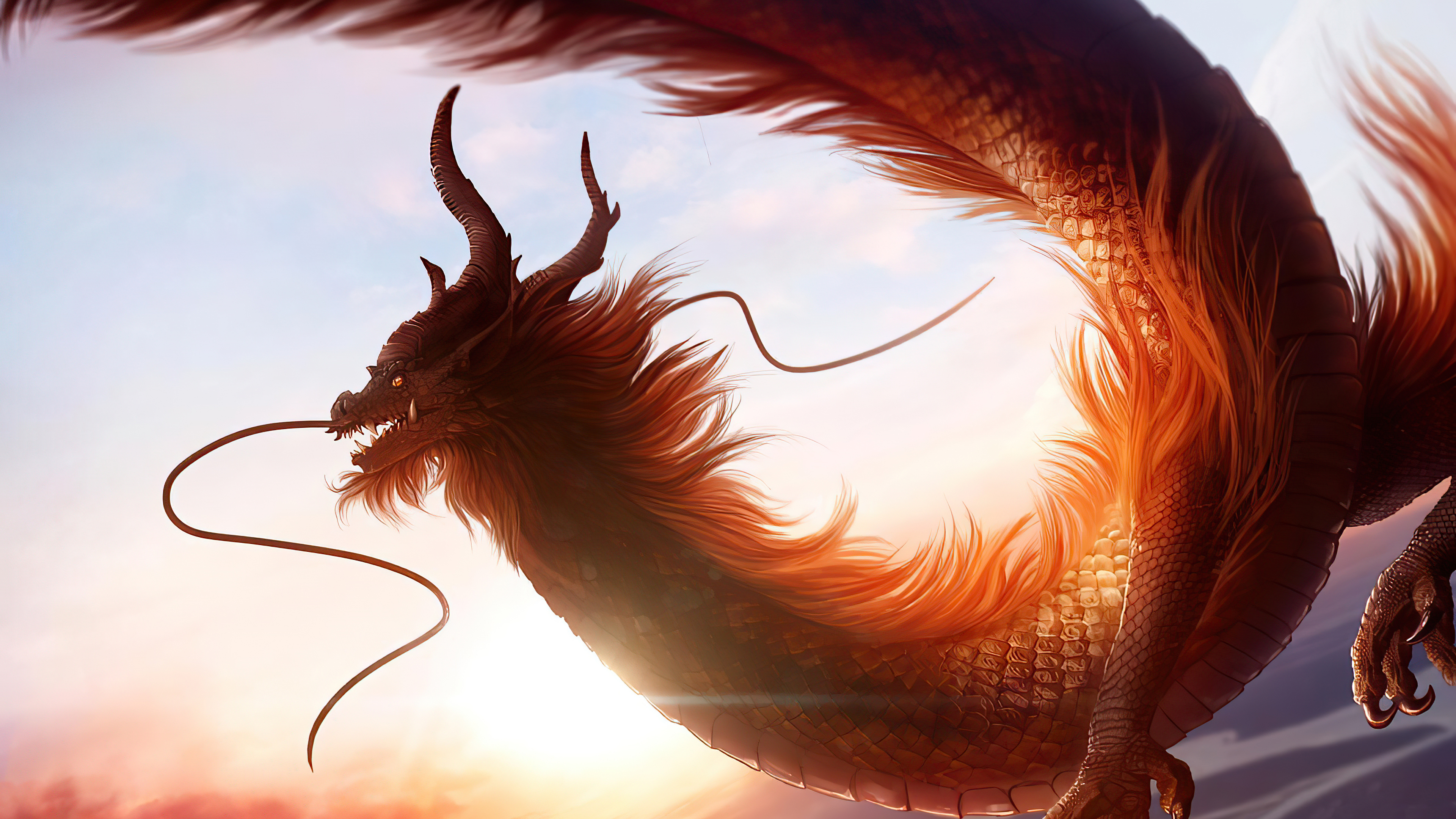 Ancient Dragon 4k Wallpaper, HD Artist