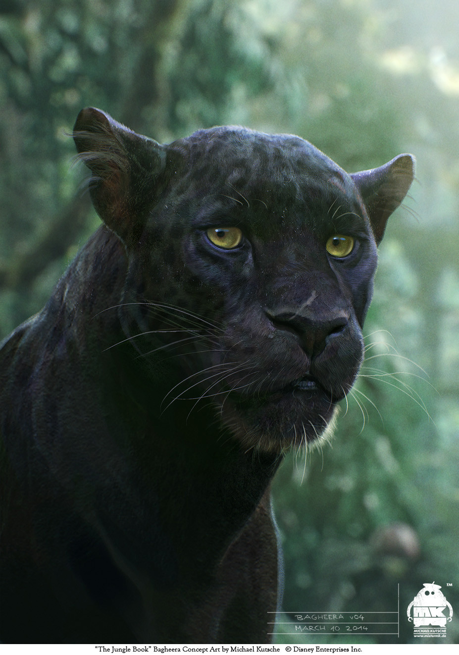 The Jungle Book: Bagheera character design