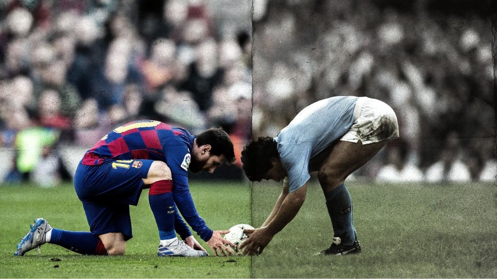 Hai thế hệ vĩ đại trong lịch sử của bóng đá Argentina, Messi và Maradona, vẫn luôn là những người được ngưỡng mộ. Hãy để hình nền của họ trang trí cho màn hình của bạn và cảm nhận niềm tự hào về những cầu thủ đẳng cấp.