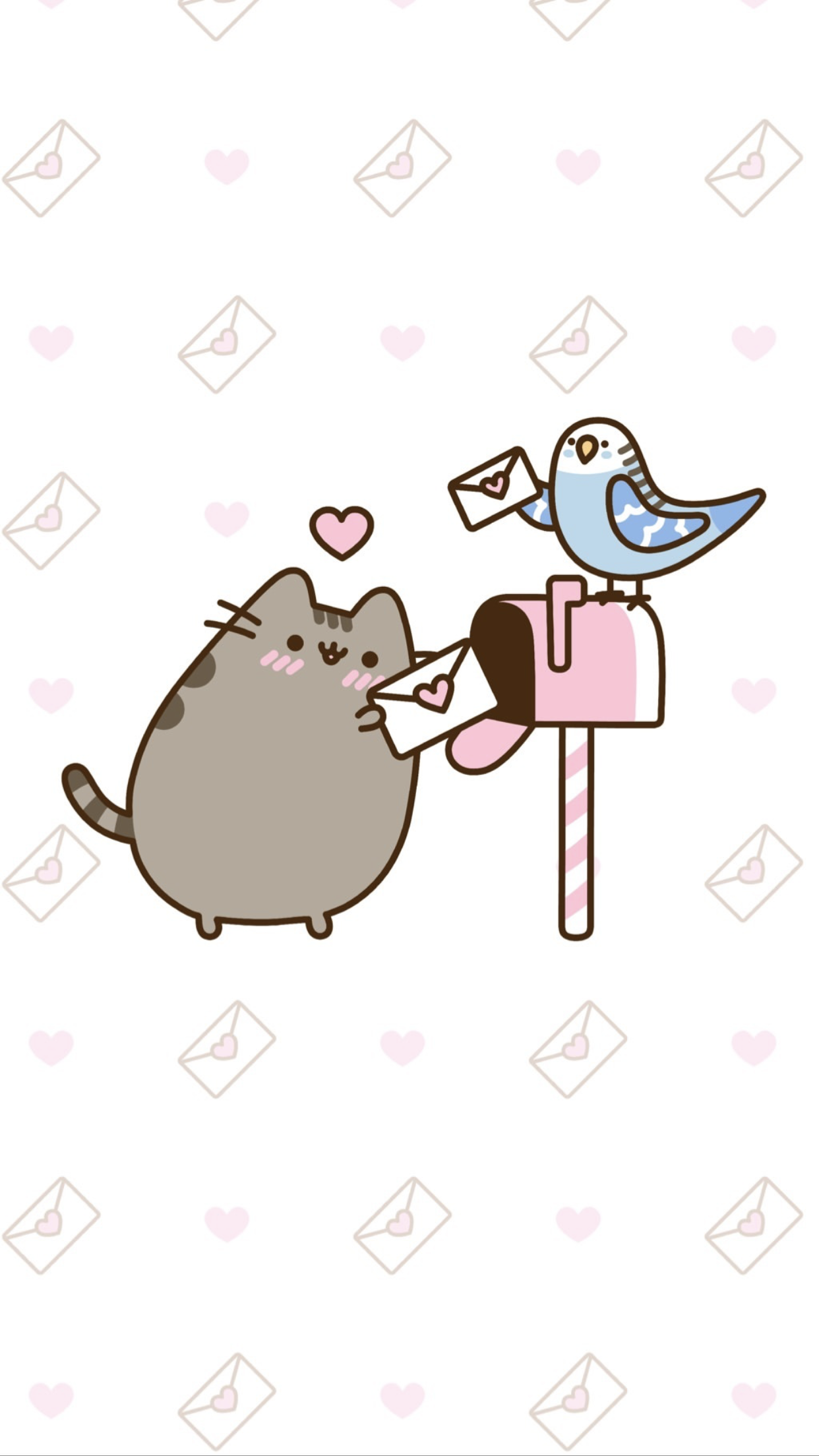 pusheen the cat valentine's day iphone wallpaper. Pusheen cute, Pusheen valentines, Pusheen cat
