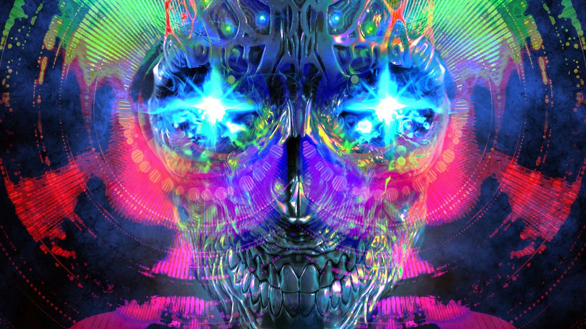 Wallpaper Psychedelic Art Live Wallpaper HD. Psychedelic art, Skull wallpaper, Psychedelic