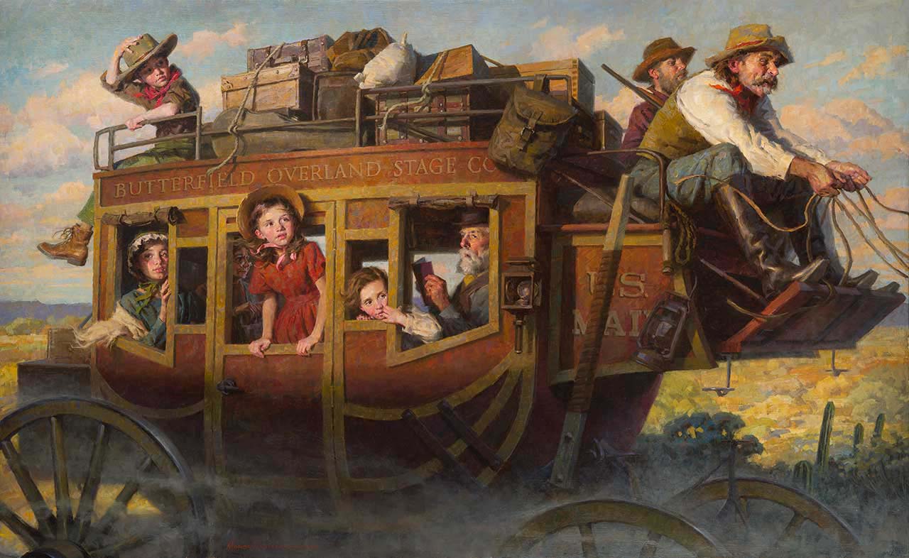 The Stagecoach Journey This Framing & Gallery