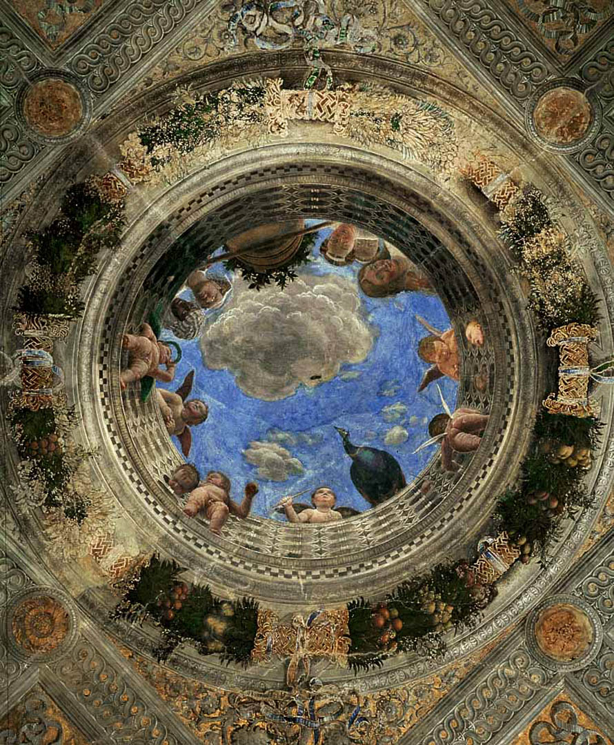 Ceiling Oculus italian renaissance andrea mantegna art wallpaper picture