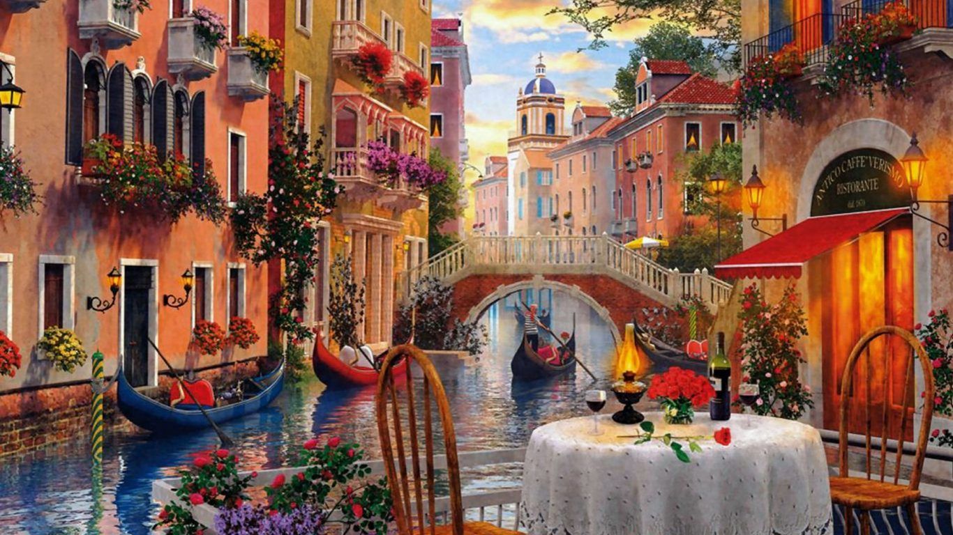 Italy Paintings Wallpaper