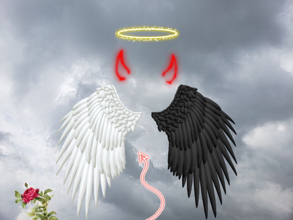 Angel Devil Background Images, HD Pictures and Wallpaper For Free Download  | Pngtree