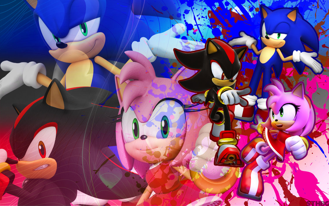 Free download Sonic Shadow And Amy Wallpaper by SonicTheHedgehogBG [1131x707] for your Desktop, Mobile & Tablet. Explore Sonic and Amy Wallpaper. Amy Rose Wallpaper, Sonic X Wallpaper, Sonic HD Wallpaper