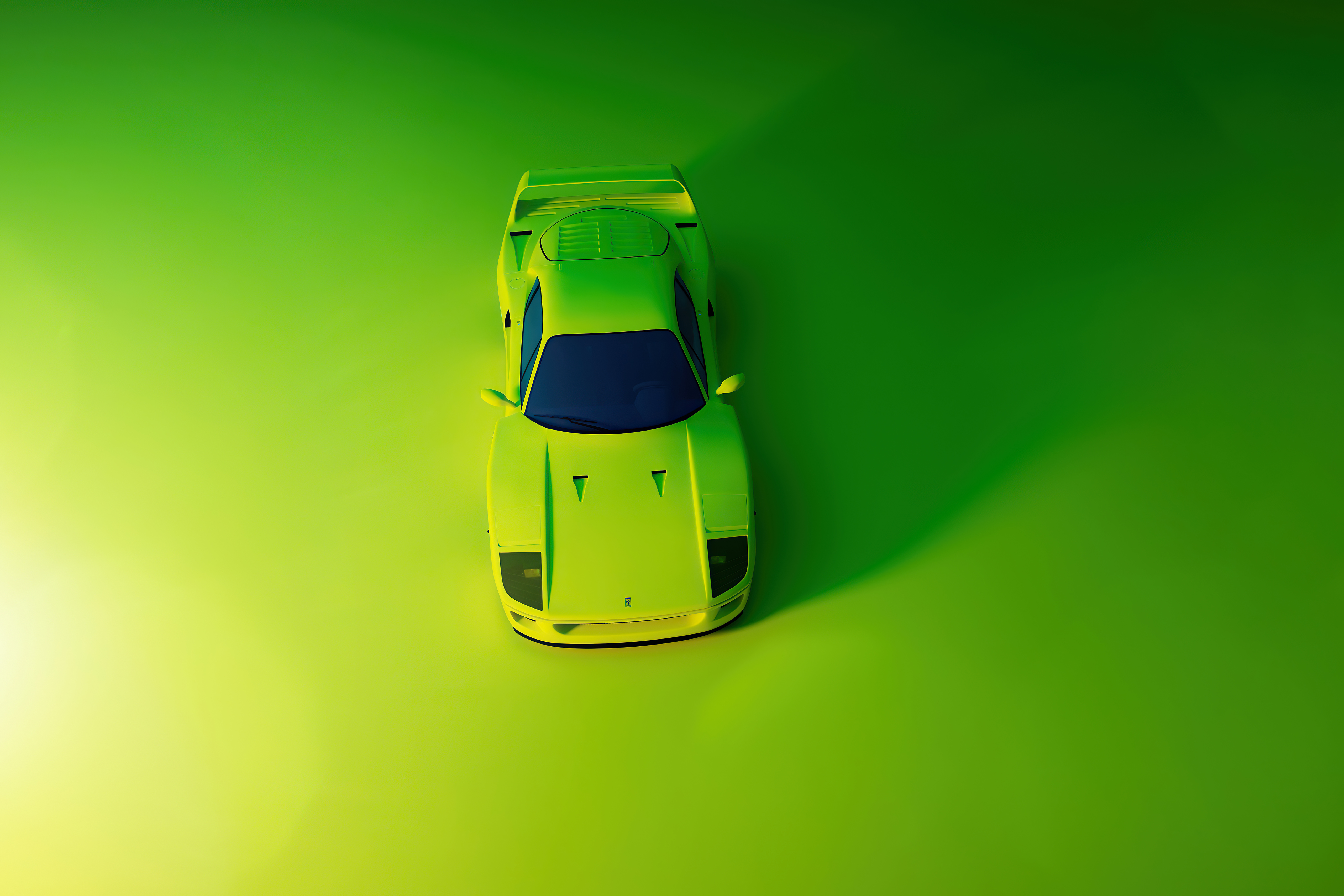Green Ferrari F40k HD 4k Wallpaper, Image, Background, Photo and Picture