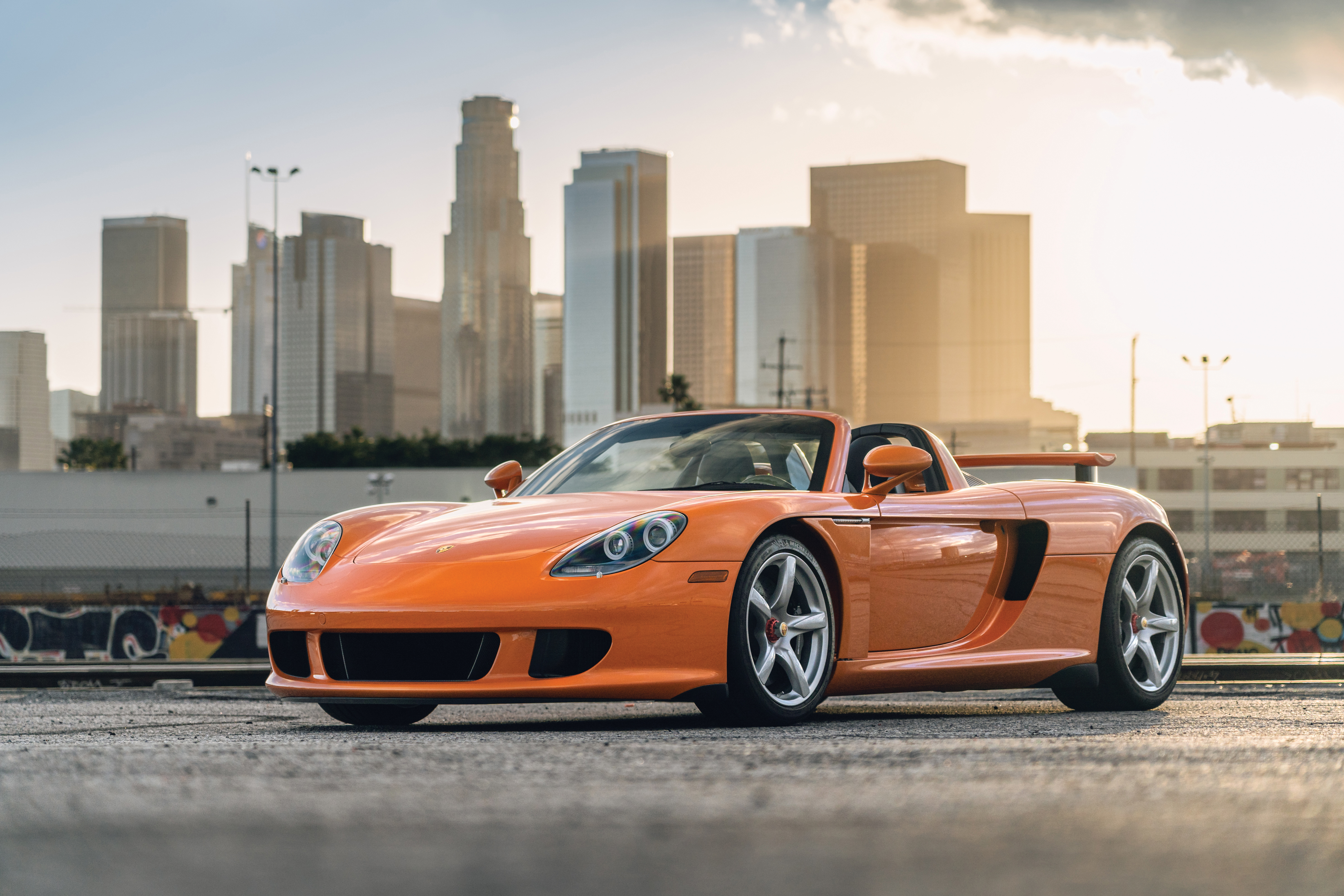 Porsche Carrera GT 4k Ultra HD Wallpaper, Sport Car, Orange Car HD Wallpaper