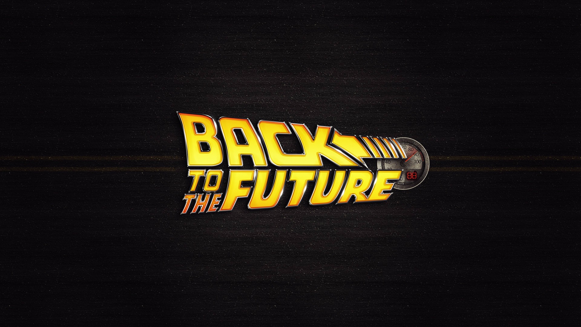 Back to the Future Logo HD Wallpaper
