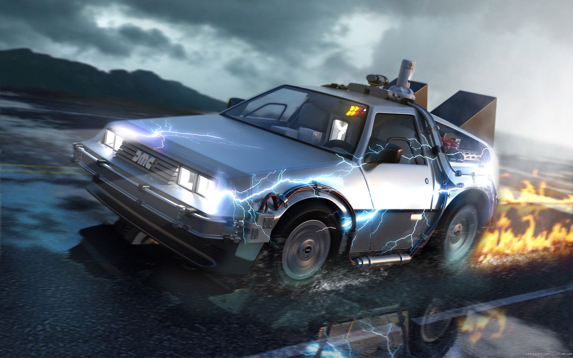 Back To The Future Delorean Wallpaper HD