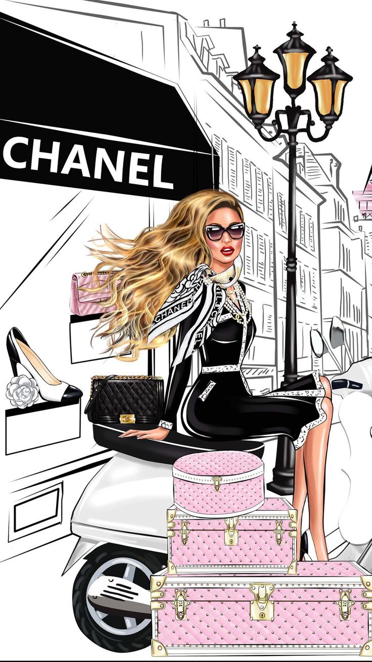 Wallpaper iPhone. Chanel art, Fashion design sketches, Fashion wall art