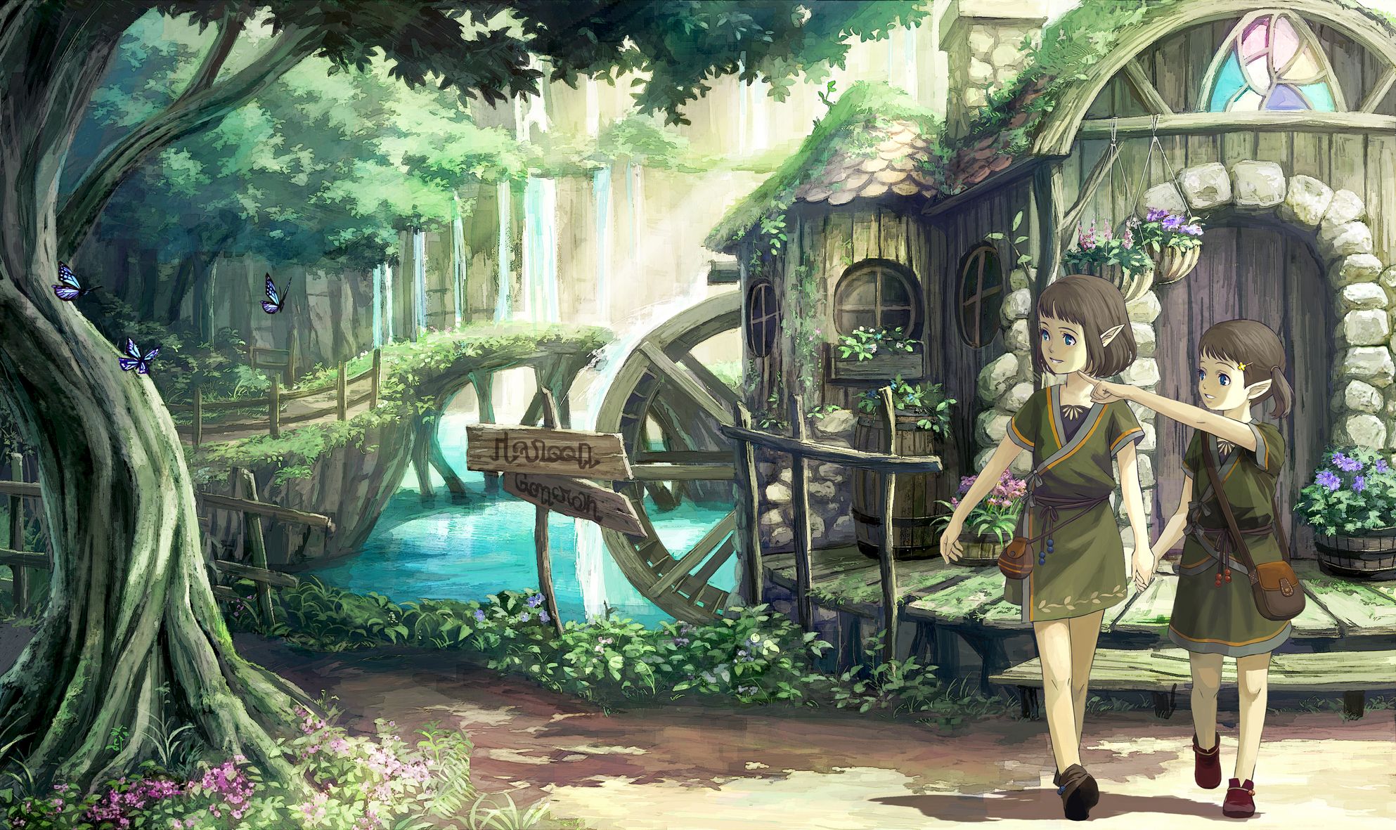 Anime Village Wallpaper Free Anime Village Background