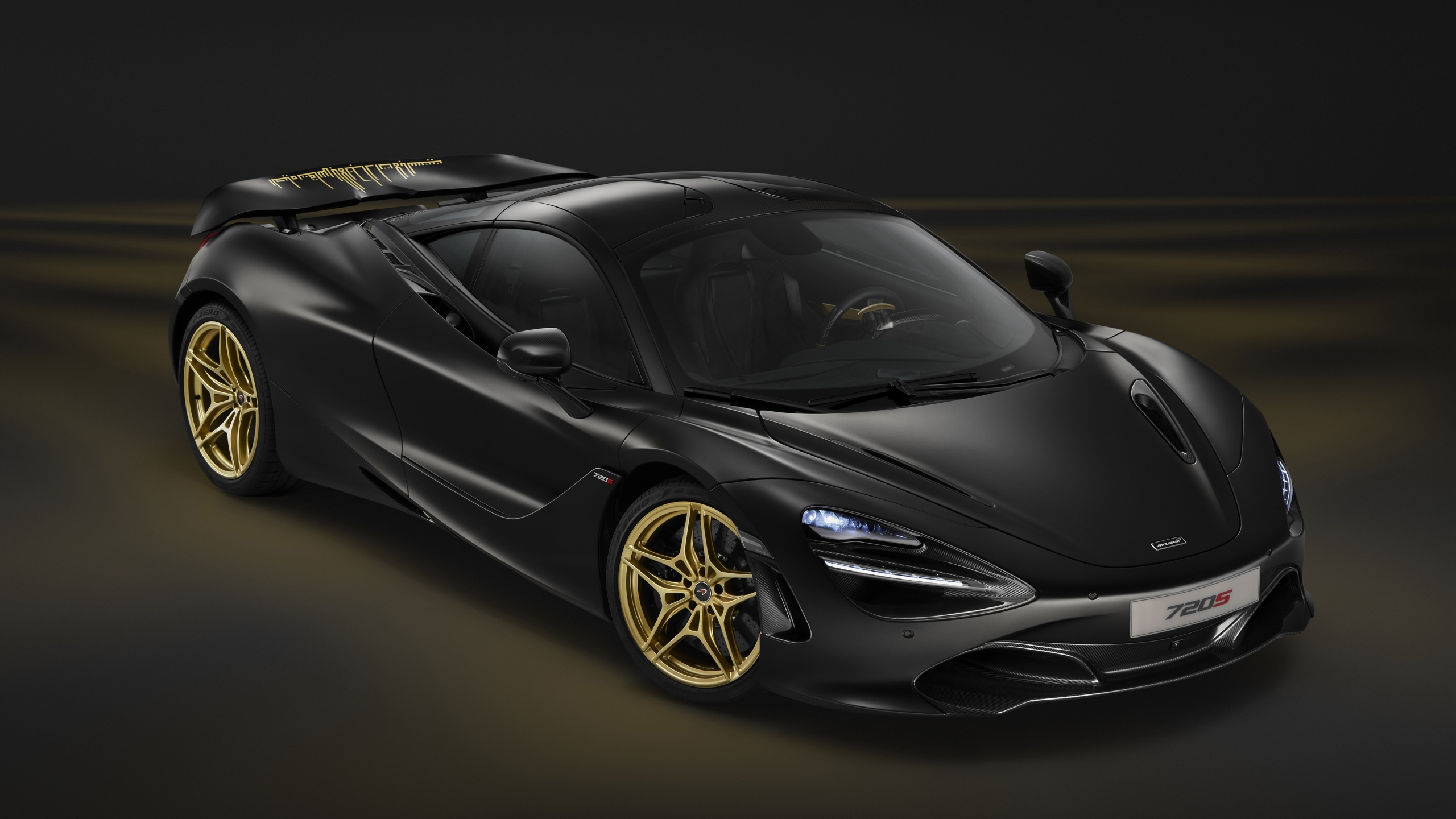 Download mclaren 720s, top view, black 2560x1440 wallpaper, dual wide 16:9 2560x1440 HD image, background, 5626