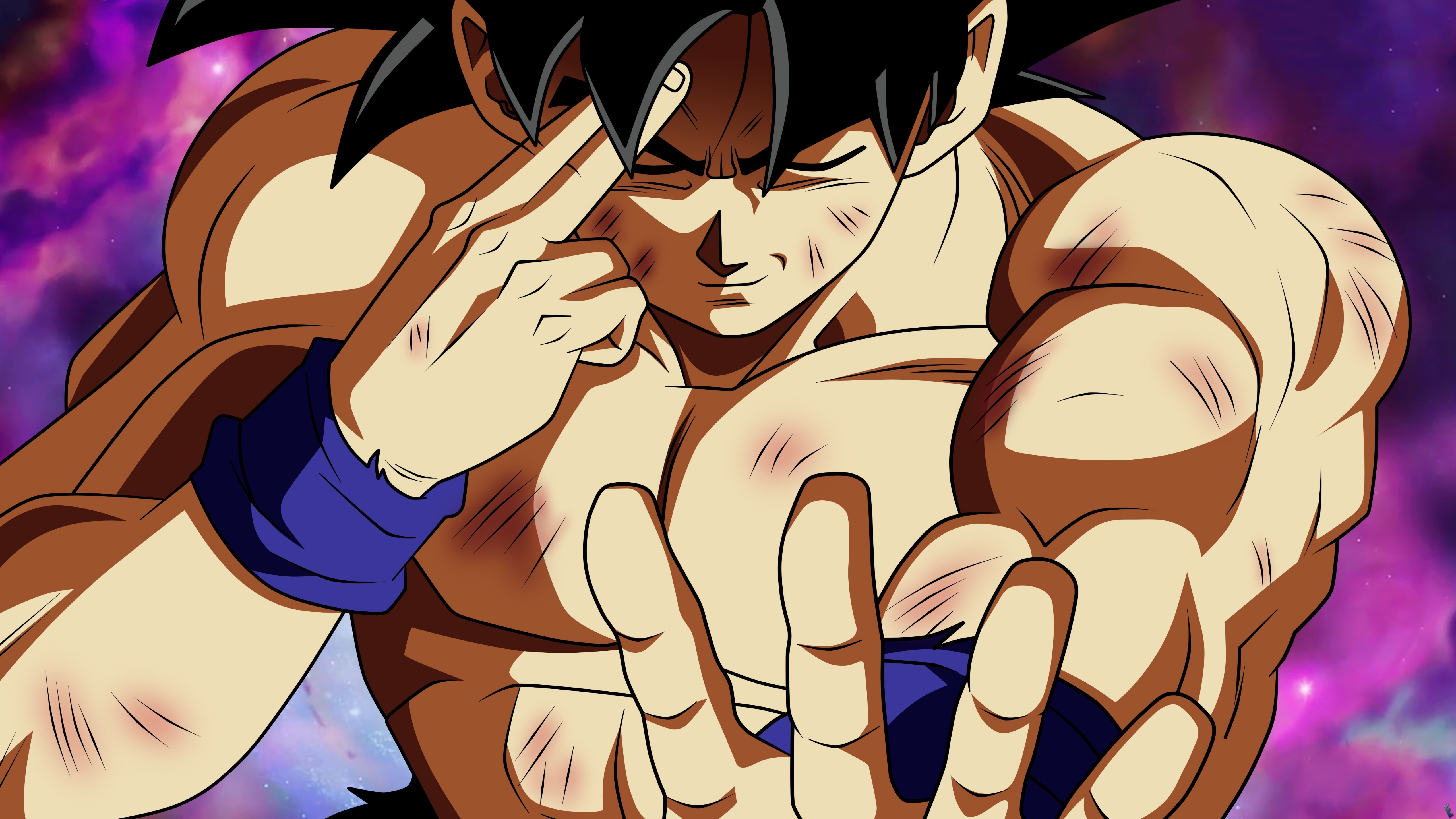 Download 5120x2880 goku, shirtless, anime, dragon ball 5k wallpaper, 5120x2880 5k image, background, 4745