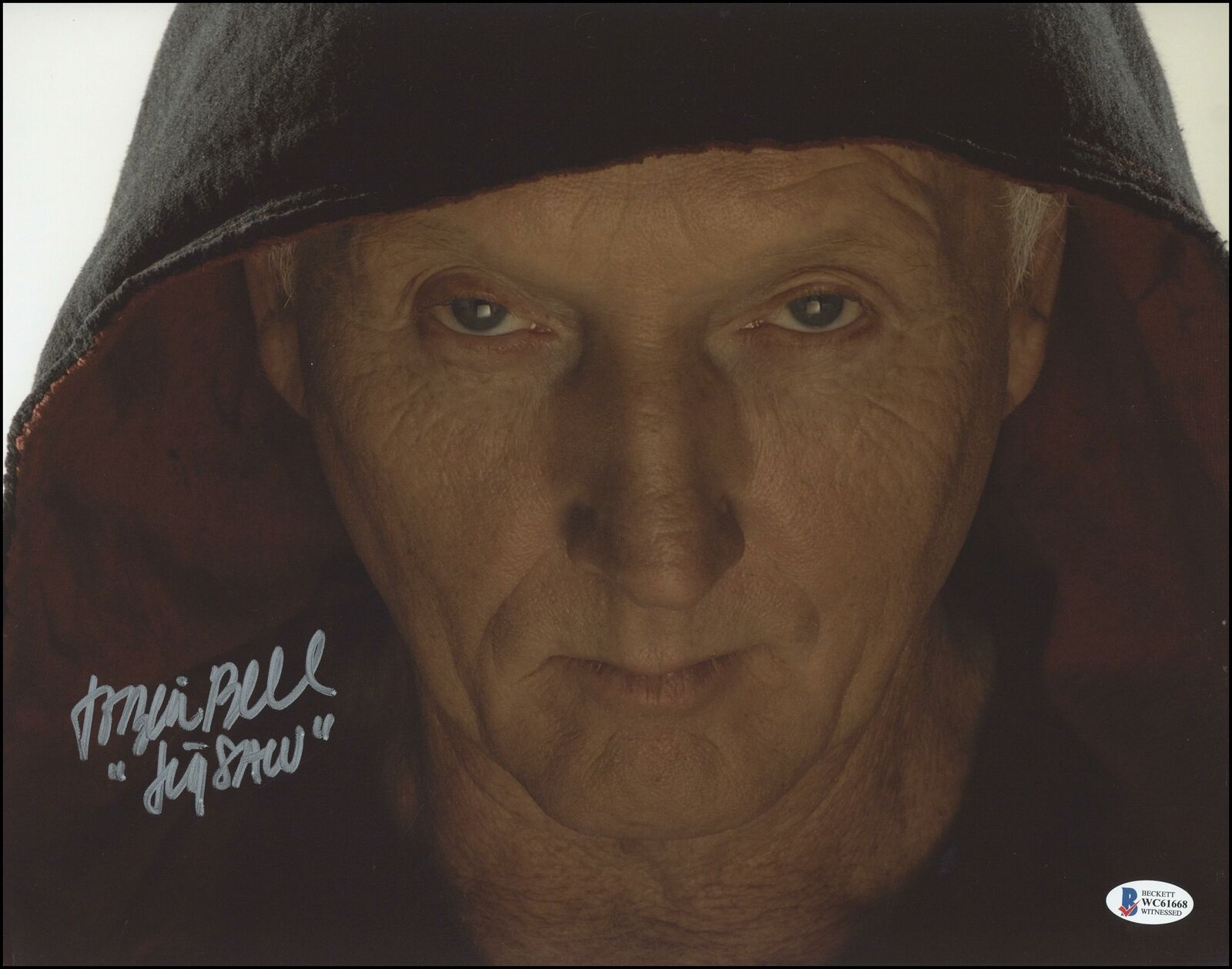 Tobin Bell Saw AUTOGRAPH Signed 'Jigsaw' 11x14 Photo G Beckett ACOA BAS Collectible Memorabilia