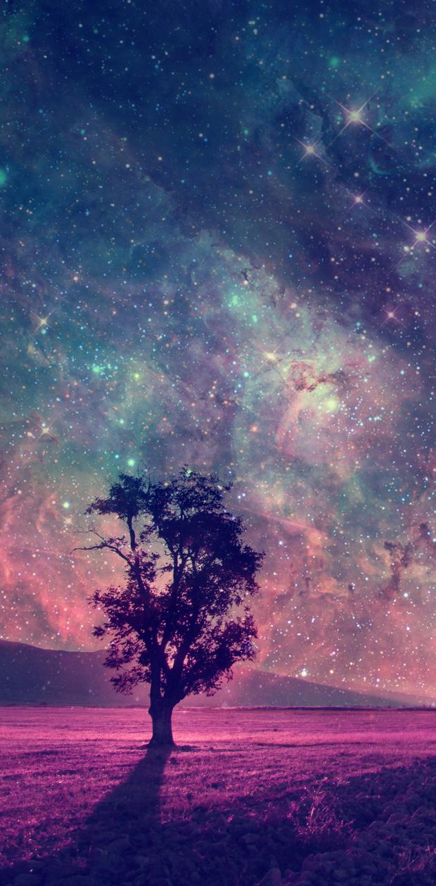 Galaxy Tree wallpaper