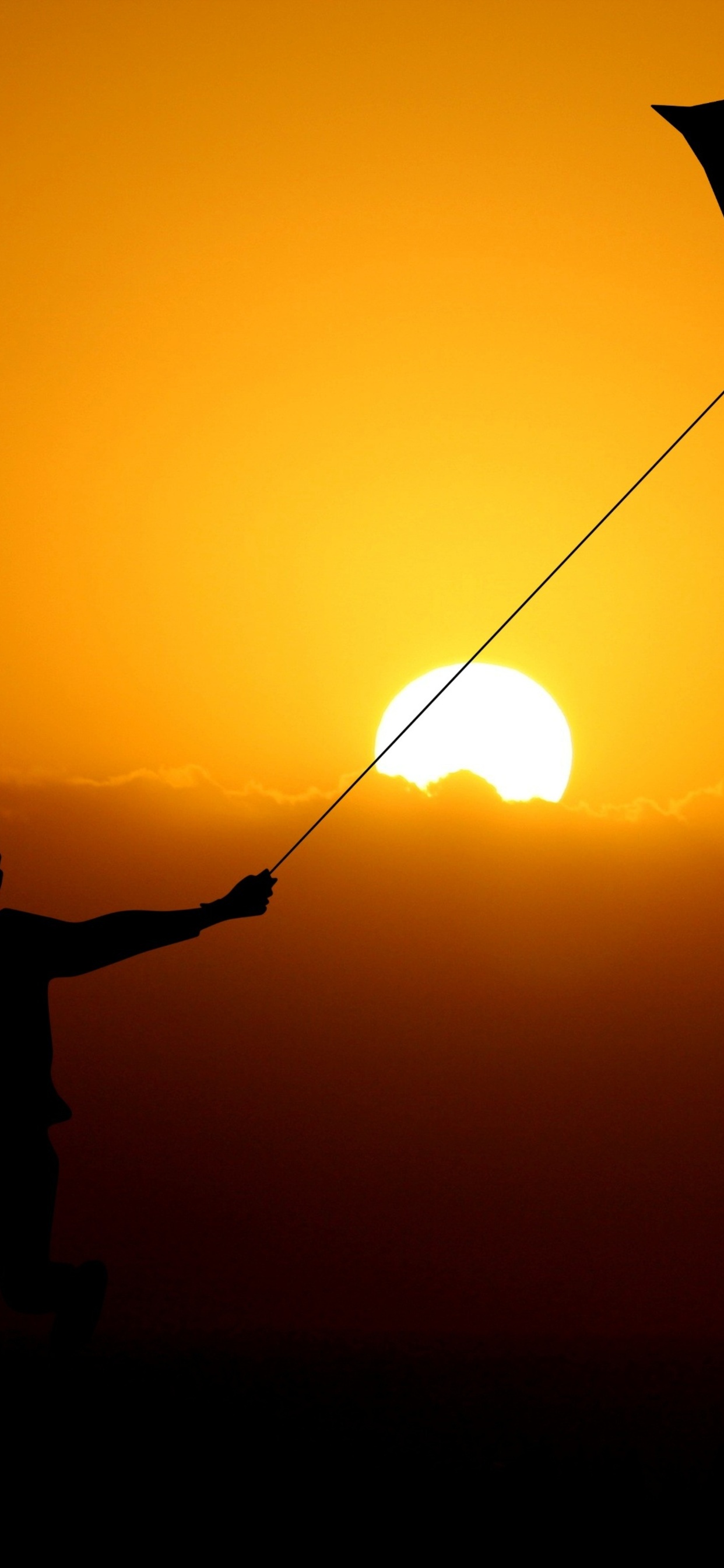 Children Flying Dragon Kite 4k iPhone XS MAX HD 4k Wallpaper, Image, Background, Photo and Picture