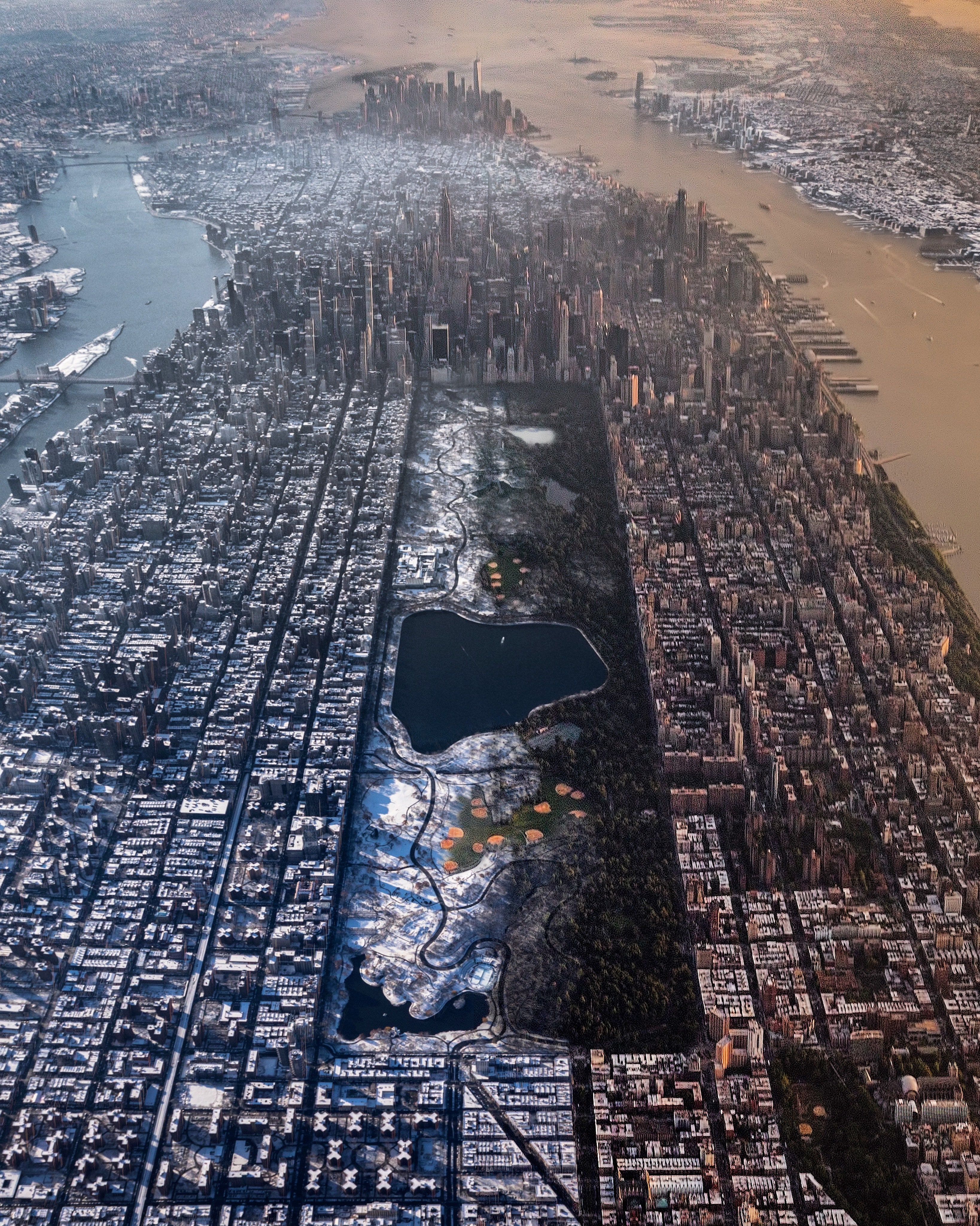 The Viral 'Half Summer, Half Winter' Manhattan Aerial Photo