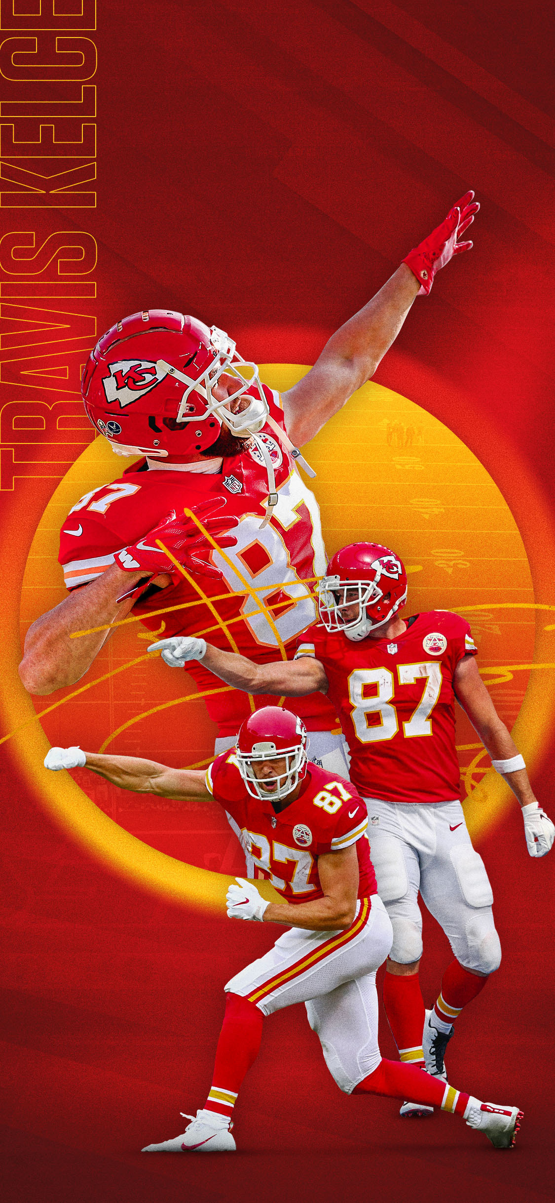 Kansas City Chiefs to vote and make this your wallpaper! #WPMOYChallenge + Kelce. #WallpaperWednesday