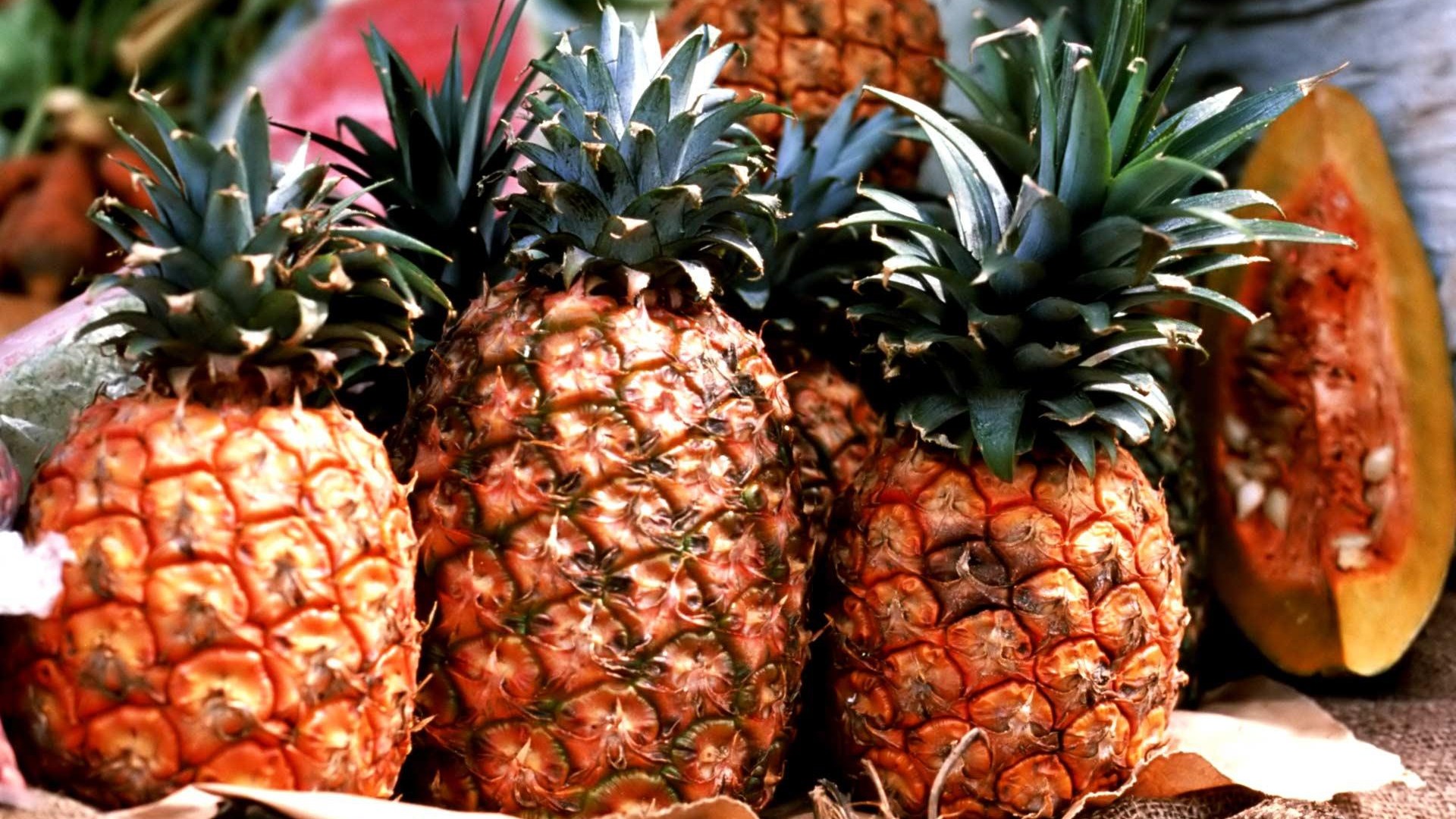 pineapples, Fruits Wallpaper HD / Desktop and Mobile Background