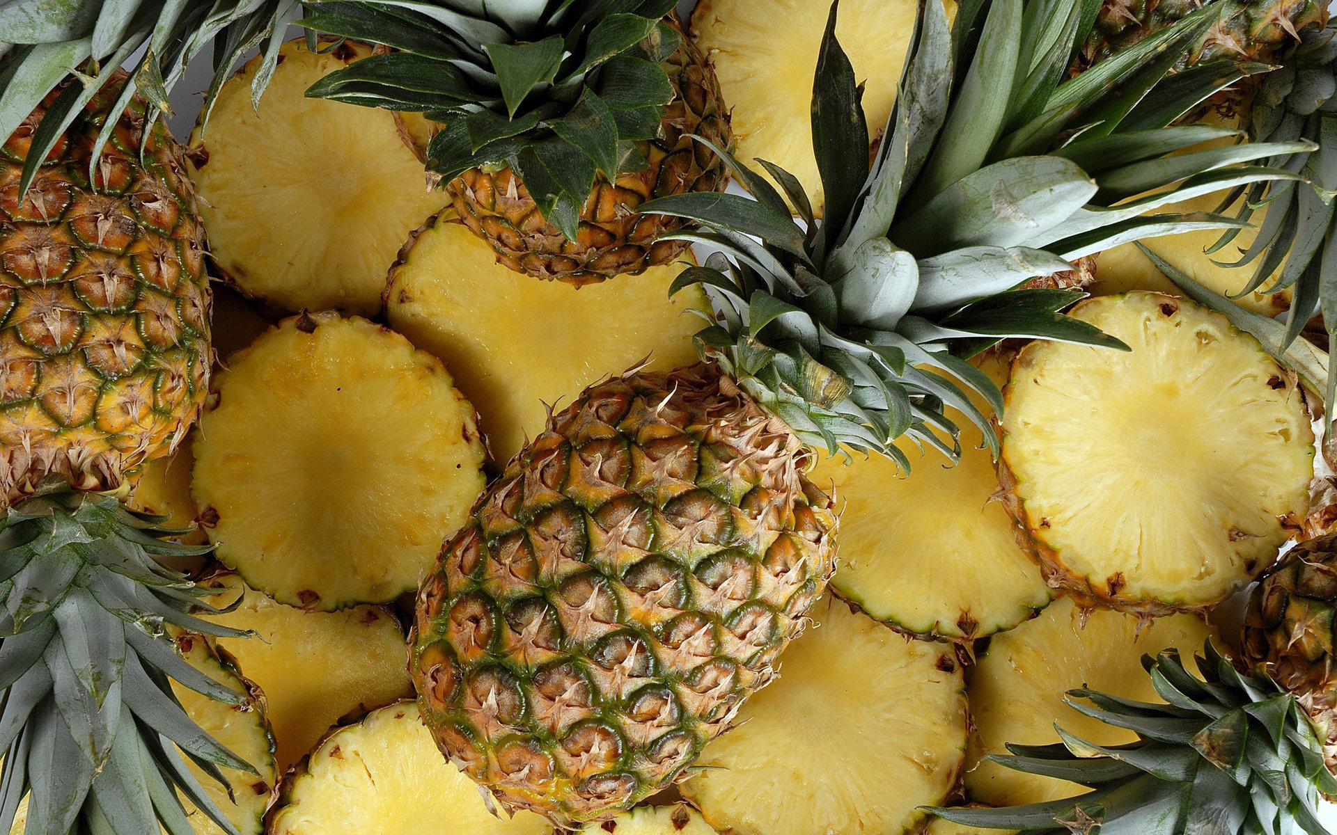 Pineapple Fruit Background HD Wallpaper