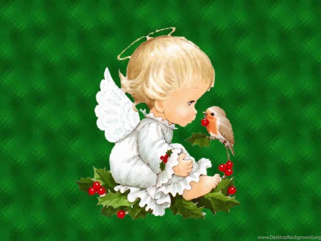 Angel Boy Cartoon Wallpaper Desktop Background