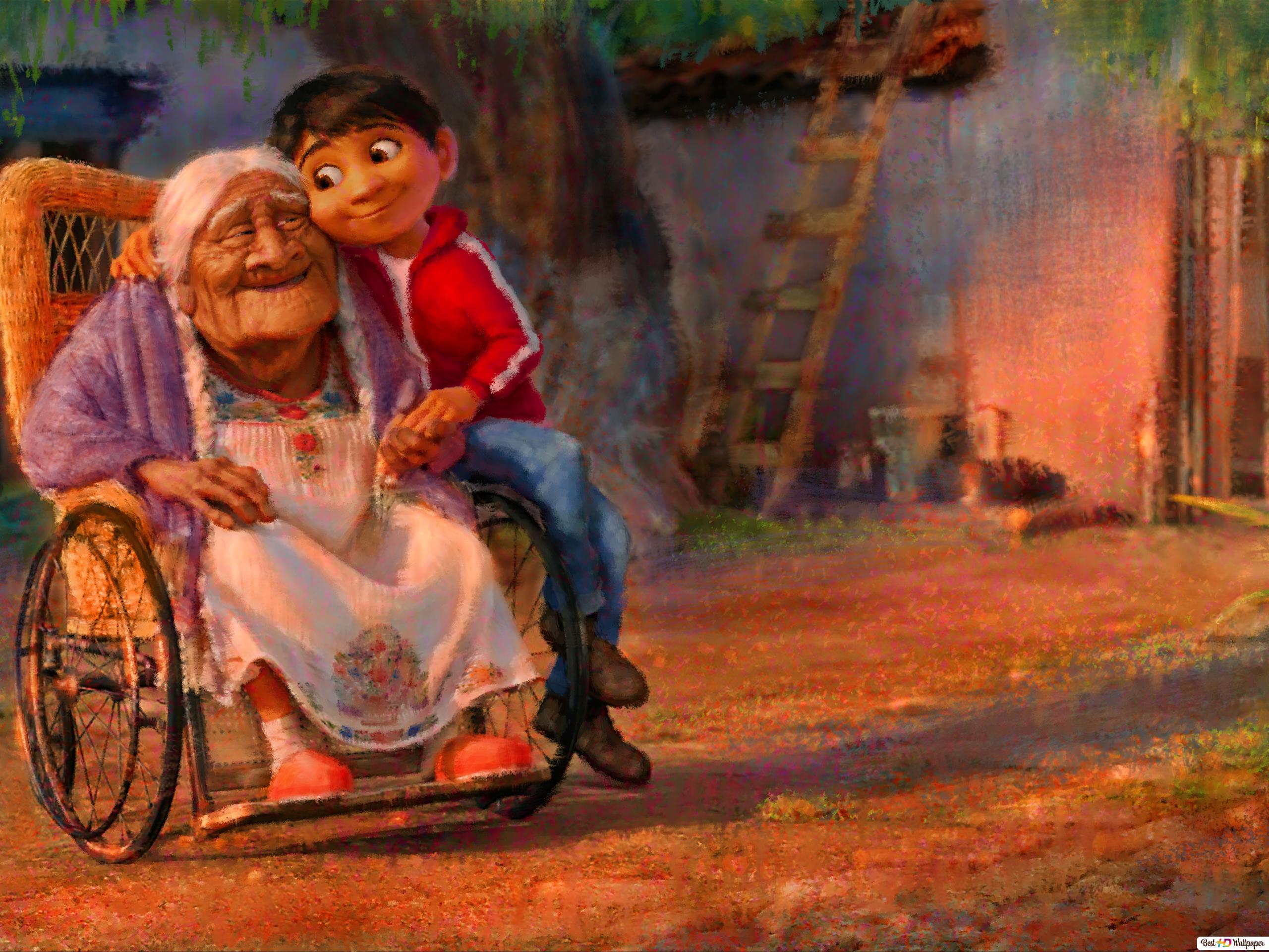 Mama Coco and Miguel HD wallpaper download