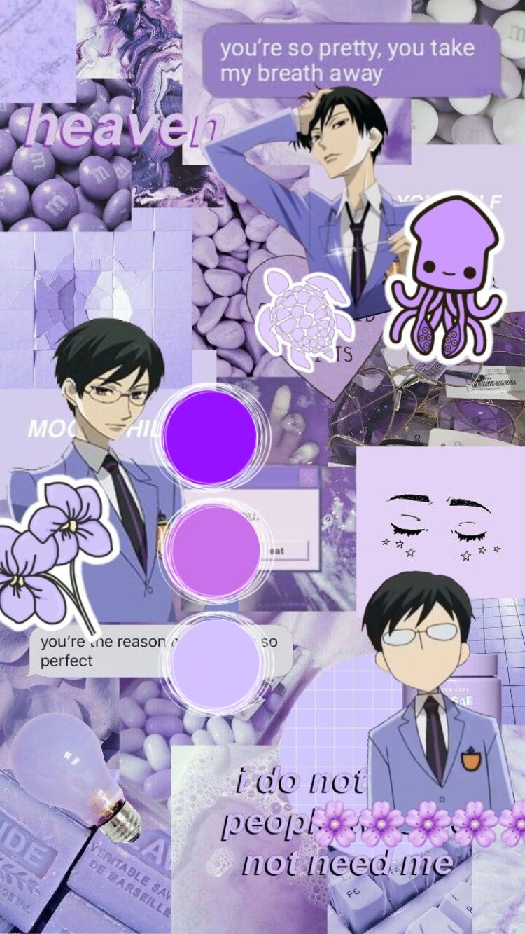 Kyoya wallpaper. Ouran high school host club funny, Host club, Host club anime