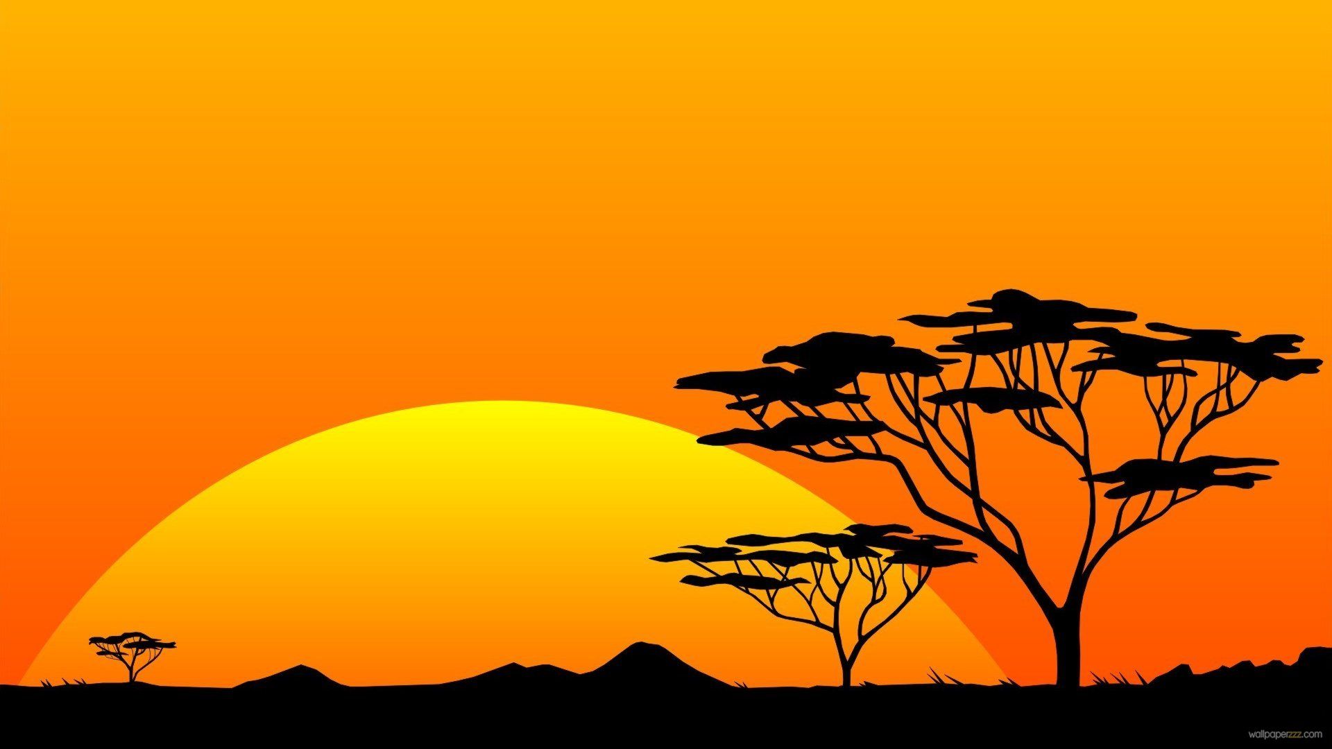 African Sunset Wallpapers Wallpaper Cave