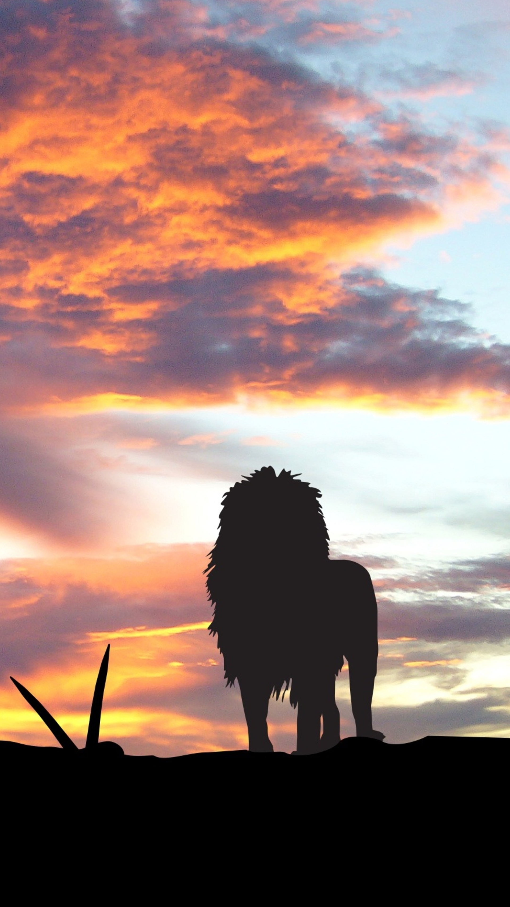 Lions Africa Silhouette Sunset Sony Xperia X, XZ, Z5 Premium HD 4k Wallpaper, Image, Background, Photo and Picture
