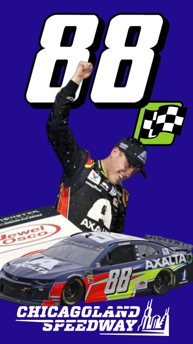 NASCARIndyCar48 - #ScreensaverSunday I made an Alex Bowman Chicago win wallpaper! Feel free to use it (especially if you're a Bowman fan) !