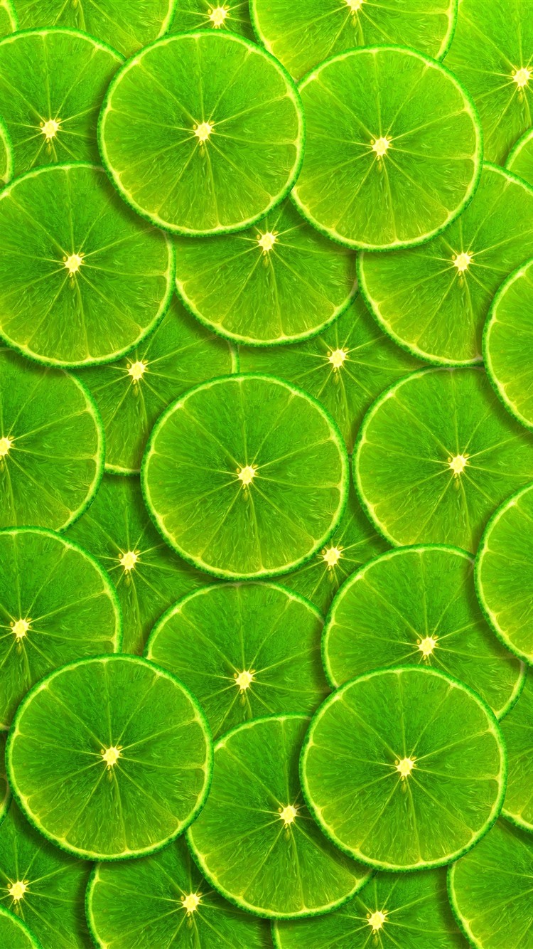 Green Lemon Slices Background 1125x2436 IPhone 11 Pro XS X Wallpaper, Background, Picture, Image