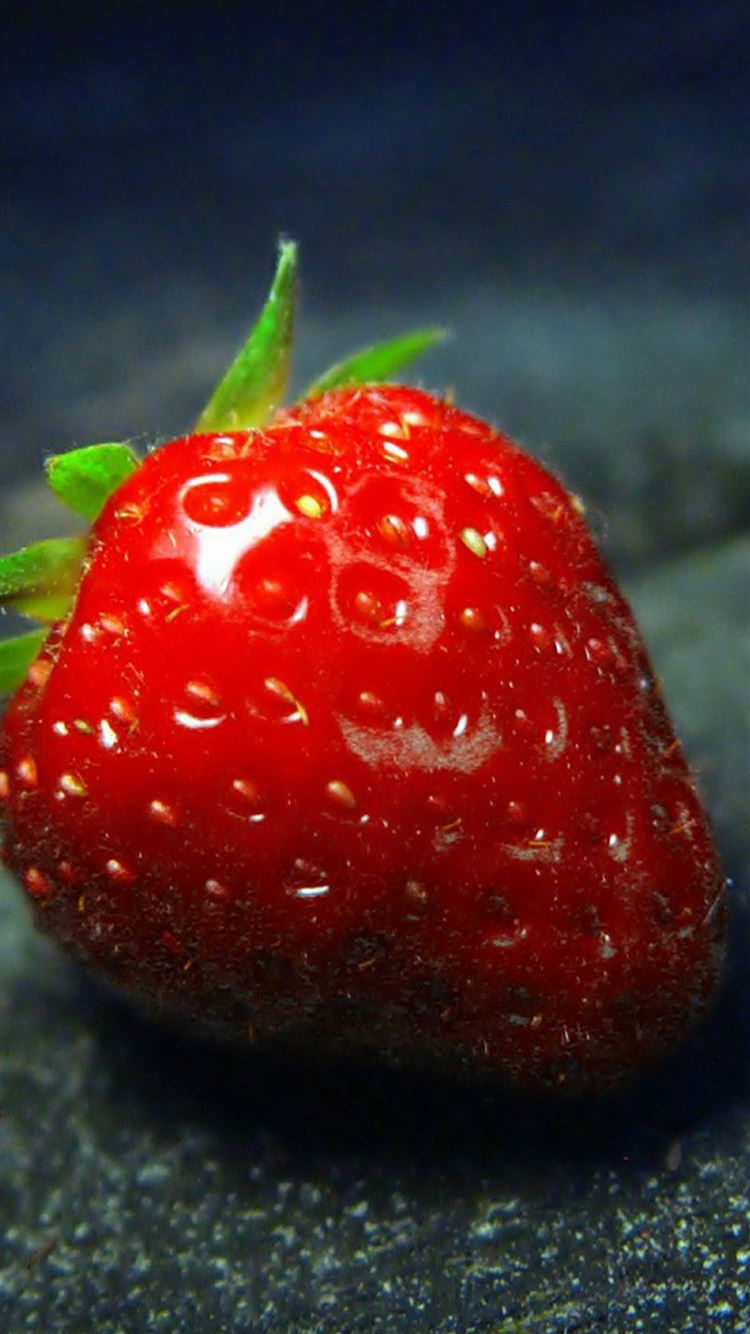 Fresh Fruit Strawberry On Ground iPhone 8 Wallpaper Free Download