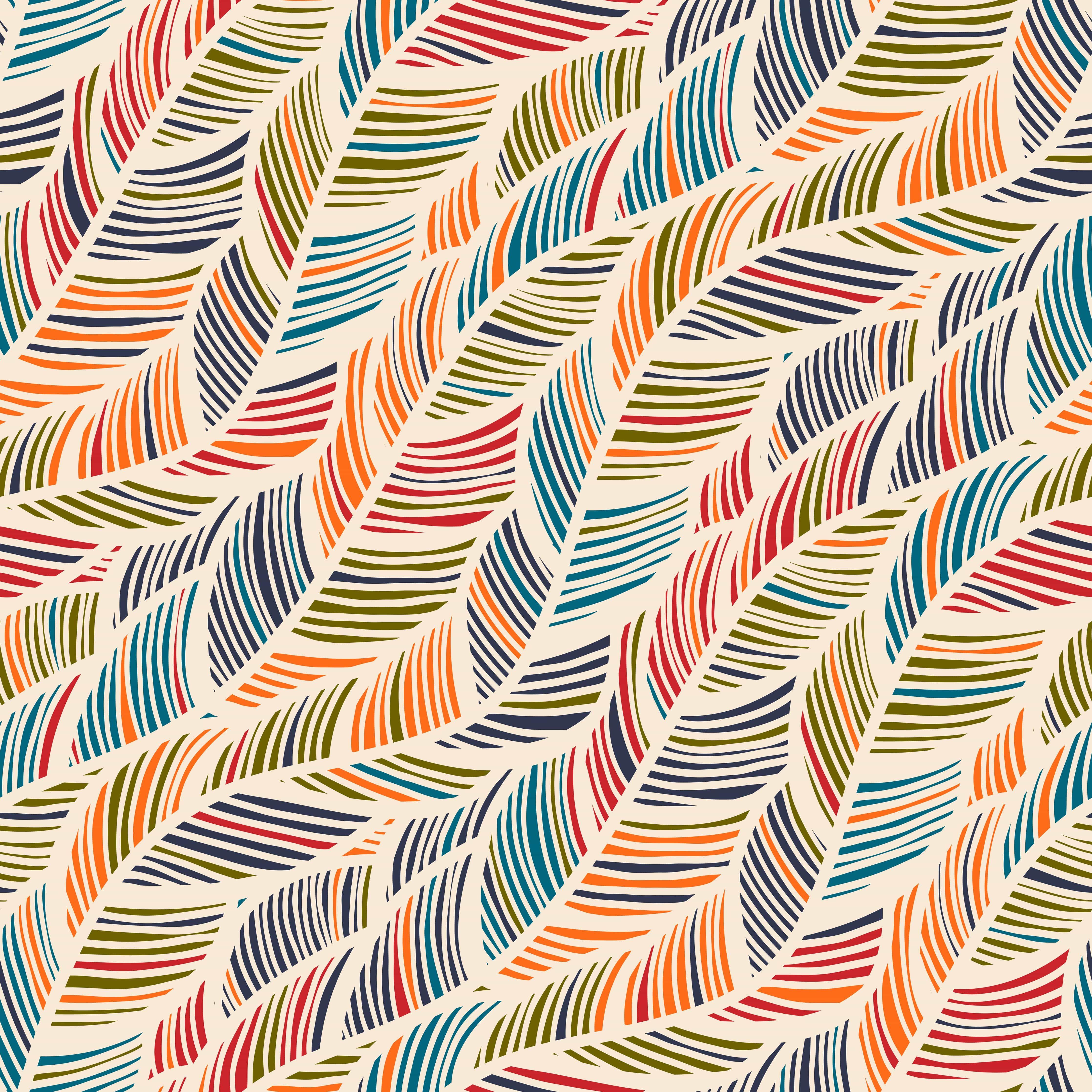 Vintage Multicolor Pattern Wallpaper. Pattern design inspiration, Pattern art, Line design pattern